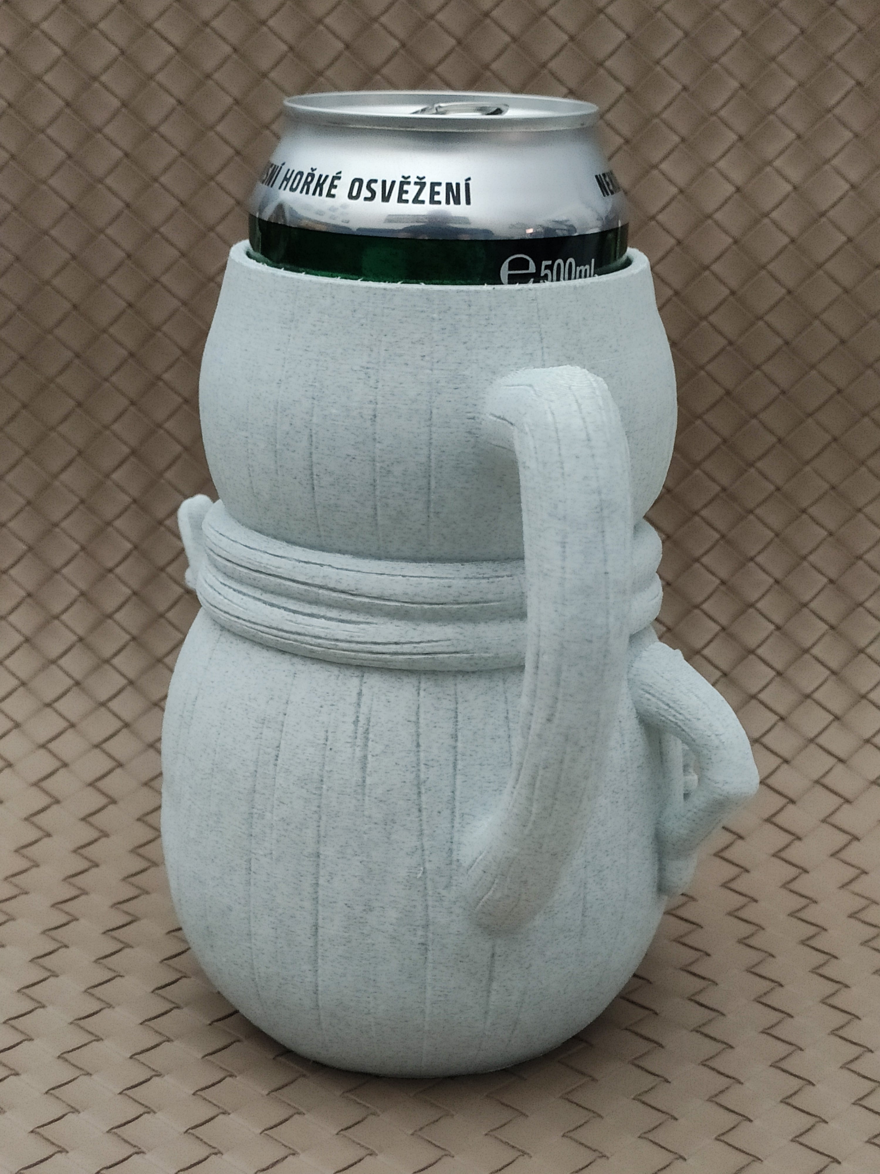 Snowman - Can Holder / Beer mug