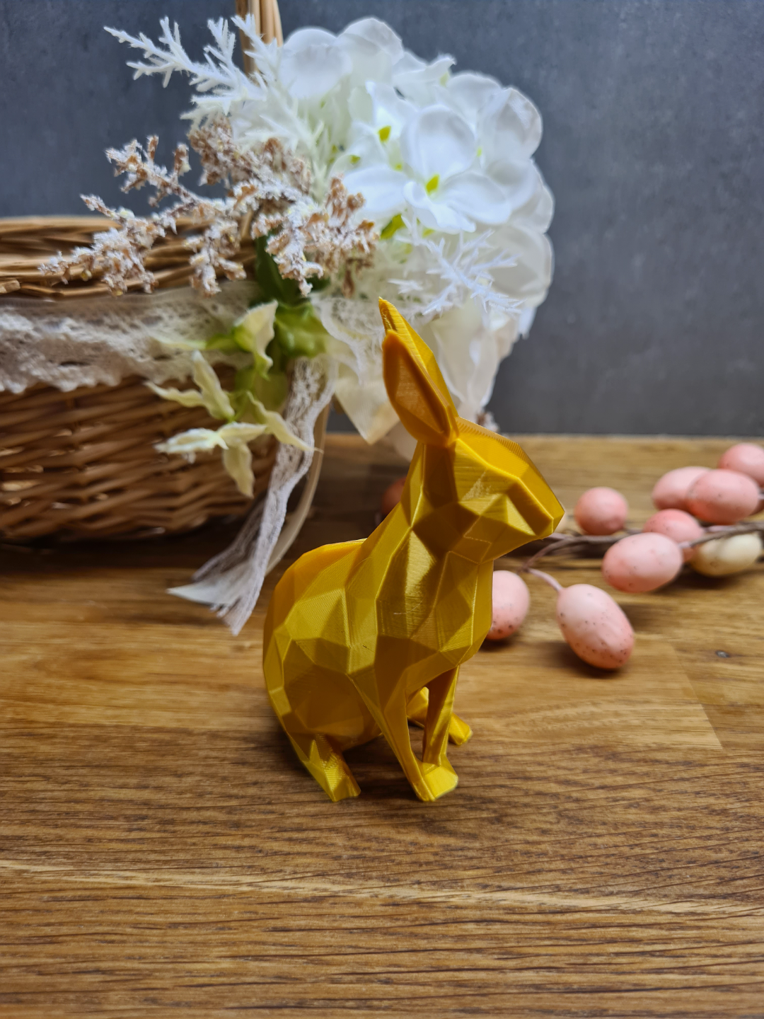 Easter bunny decor low poly