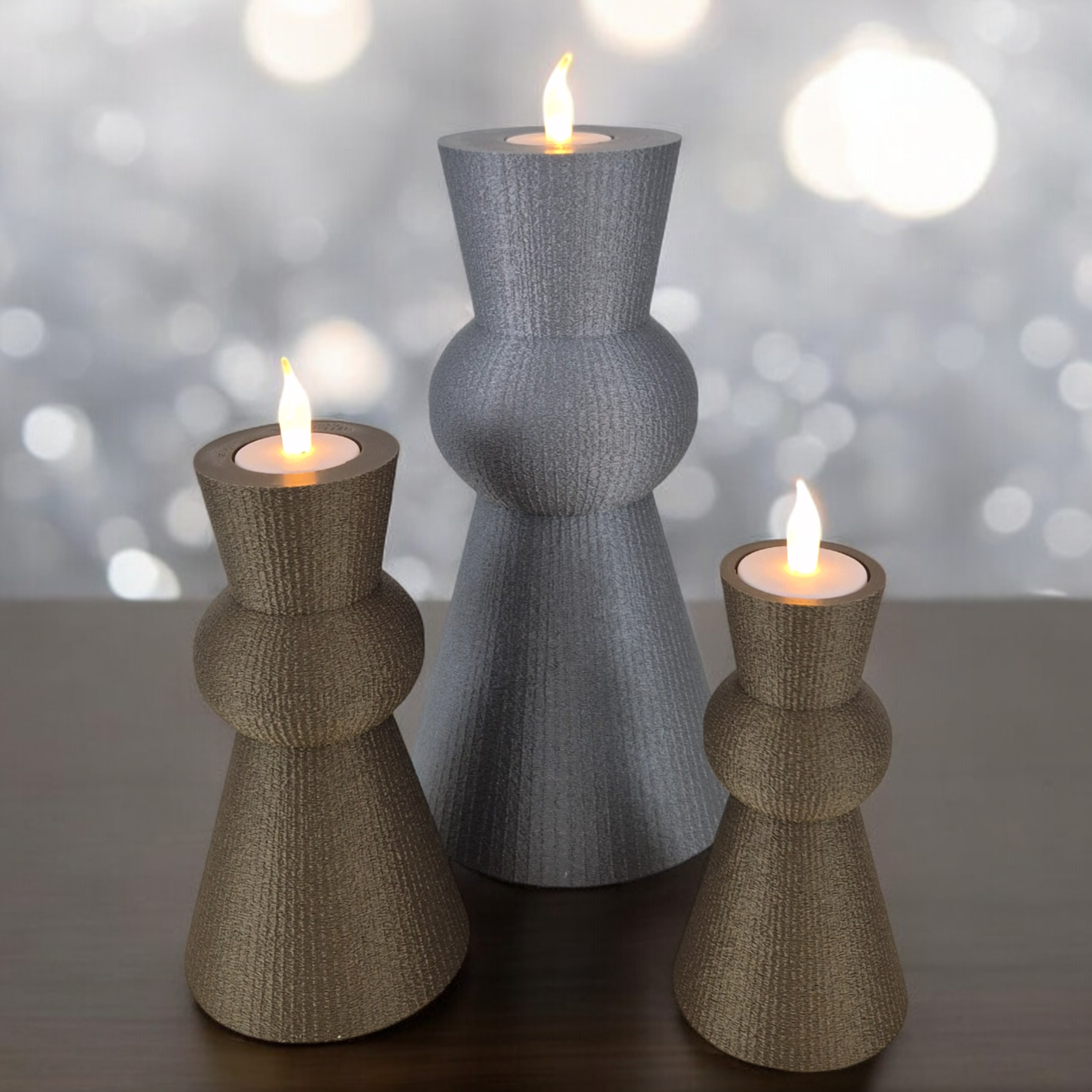 Chandelier - candle stick - tea light - 3 sizes