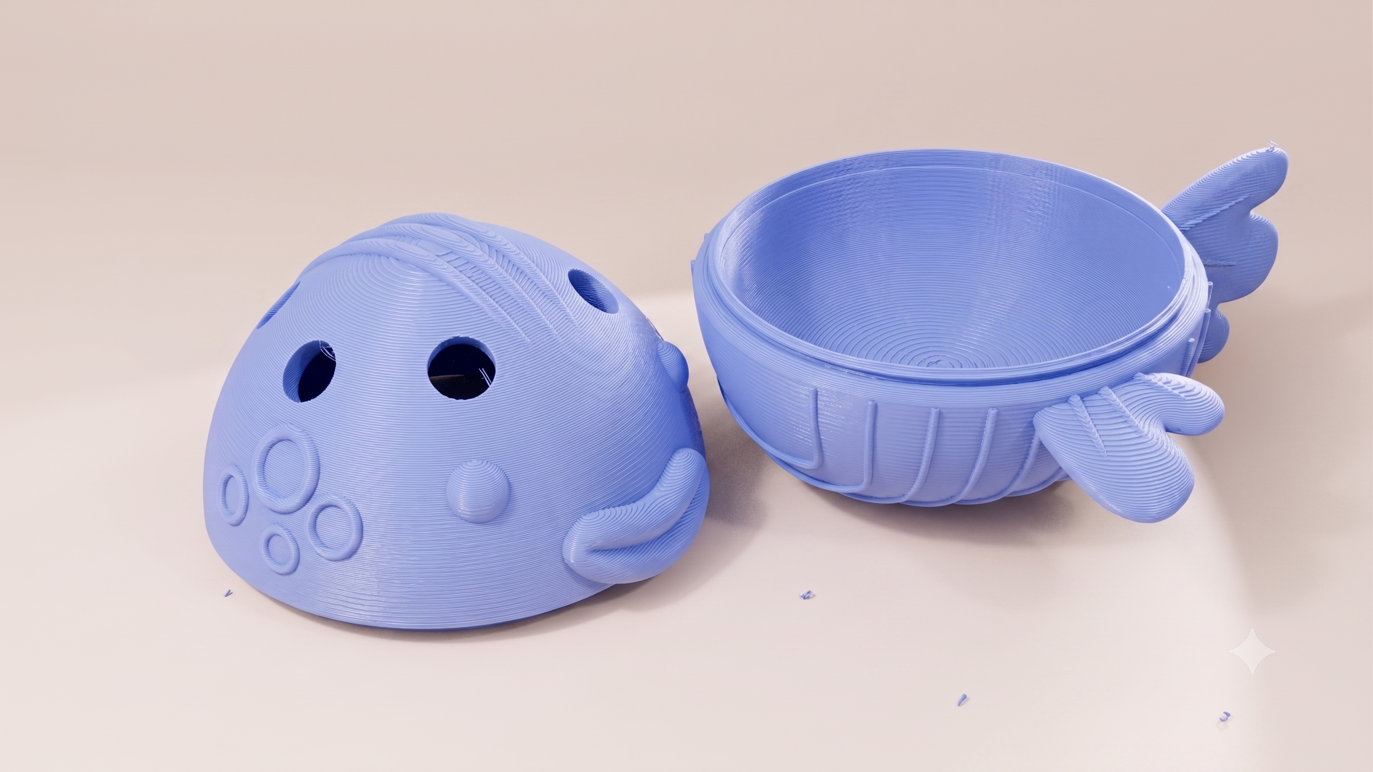 WobbleFish: 3D Interactive Cat Treat Dispenser Toy