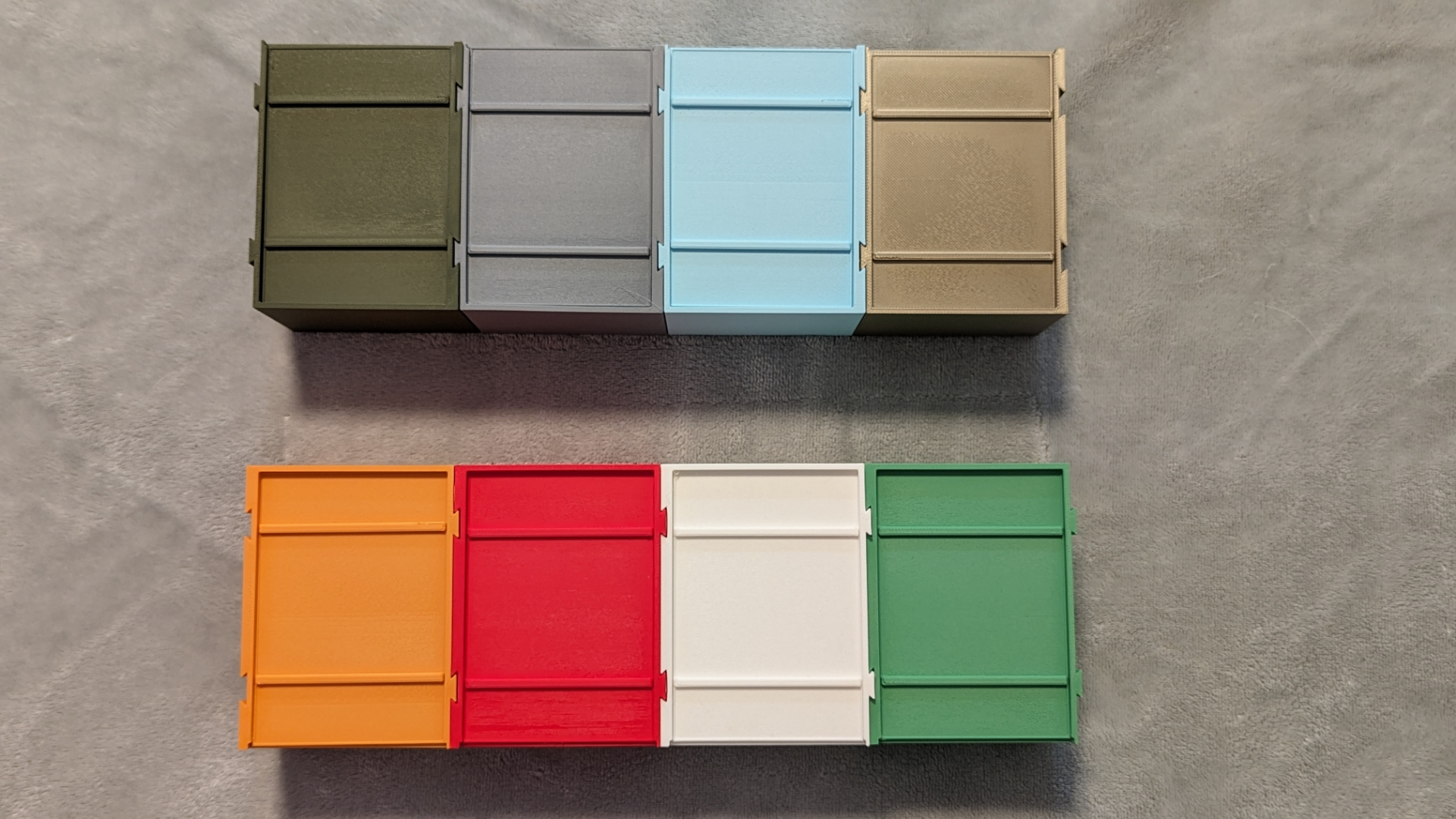 Interconnecting Modular Box with sliding Lid