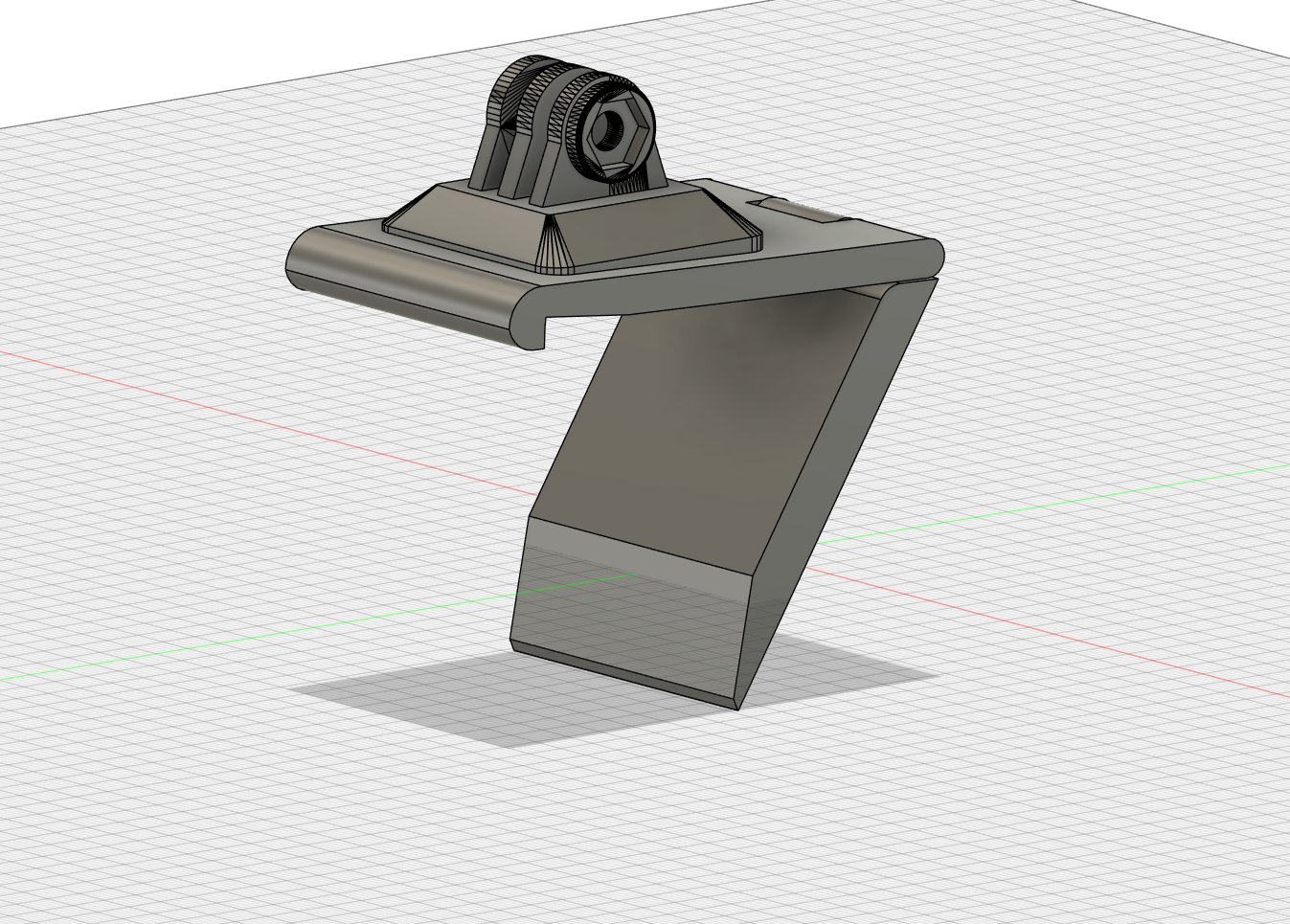 support webcam monitor gopro attachment