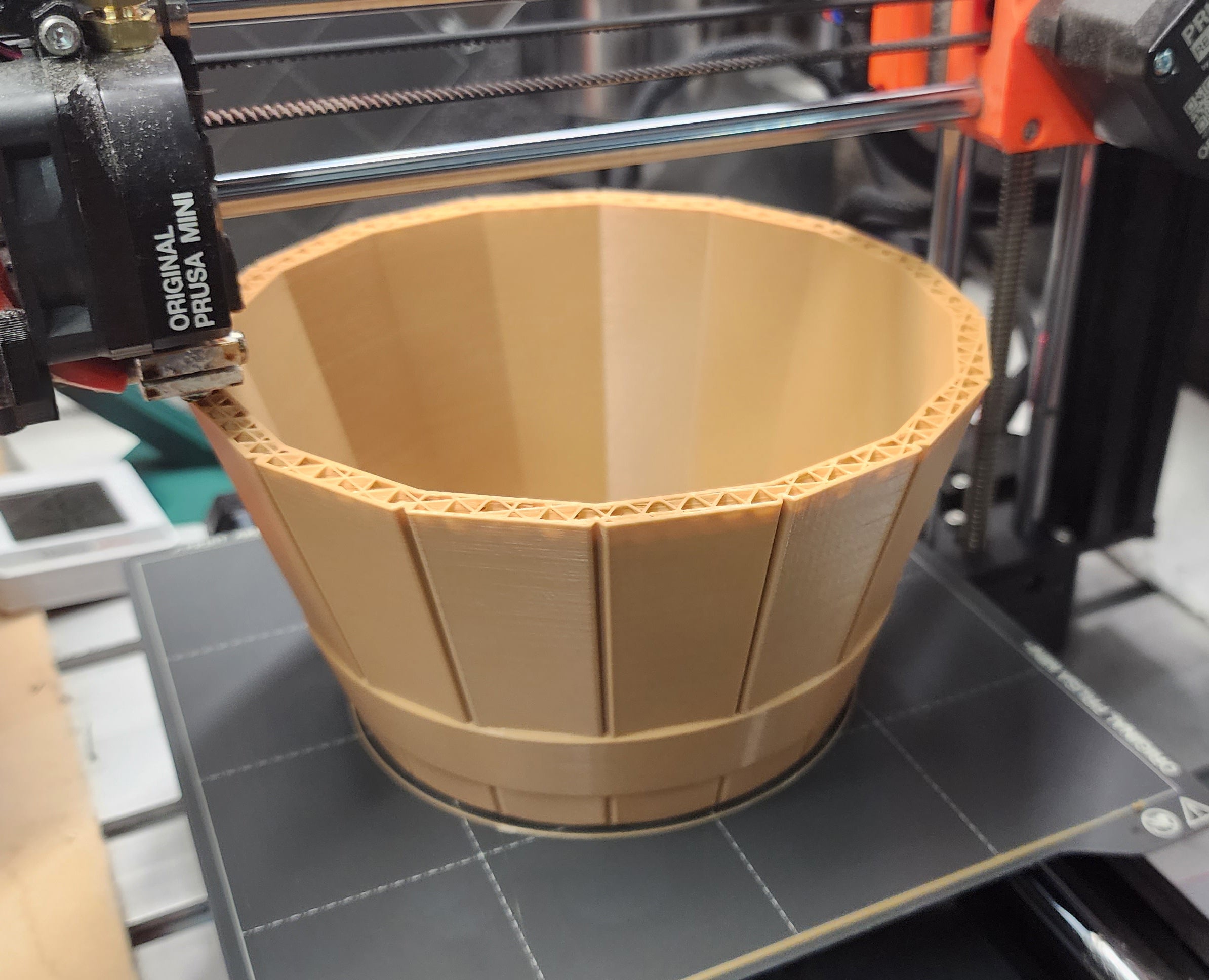 Wood Plank Planter Pot - No Supports