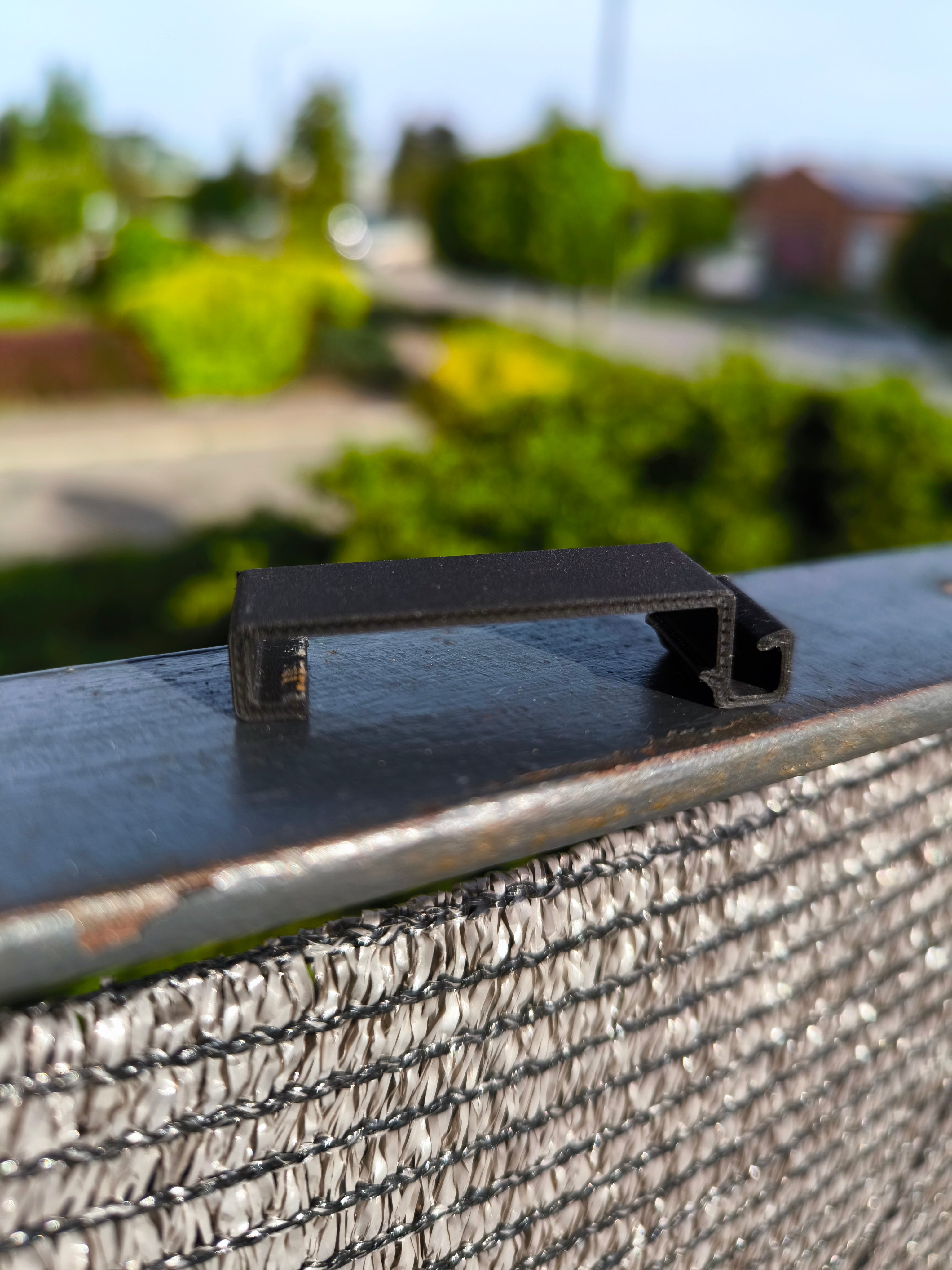 Balcony terrace hook for wires etc