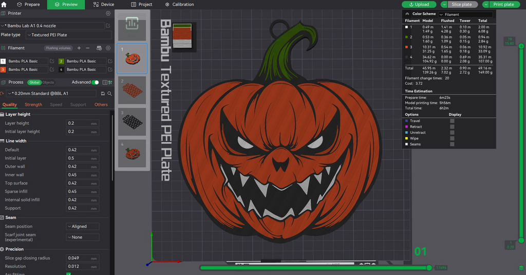Halloween Jacko Killer Pumpkin Emblem Chain Link