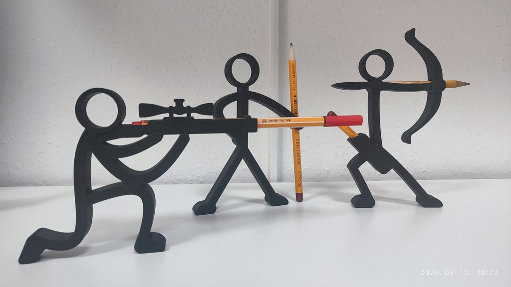 Stick Figure Pen & Pencil Holders