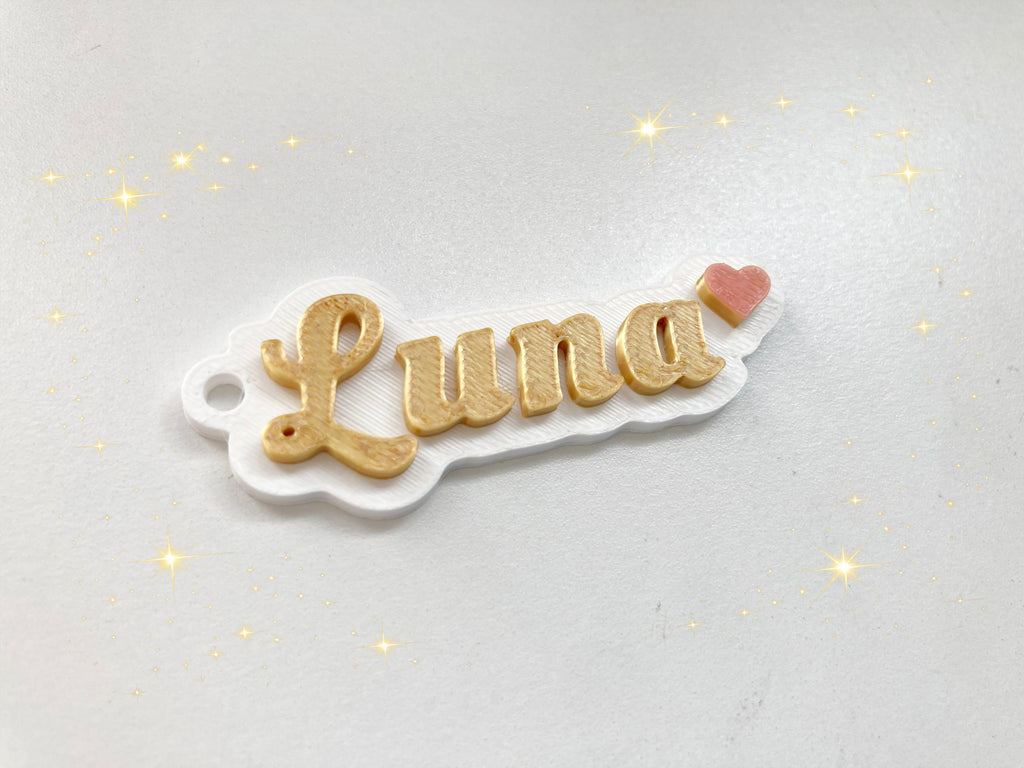 Customizable Parametric Name Keychain_吉田工房