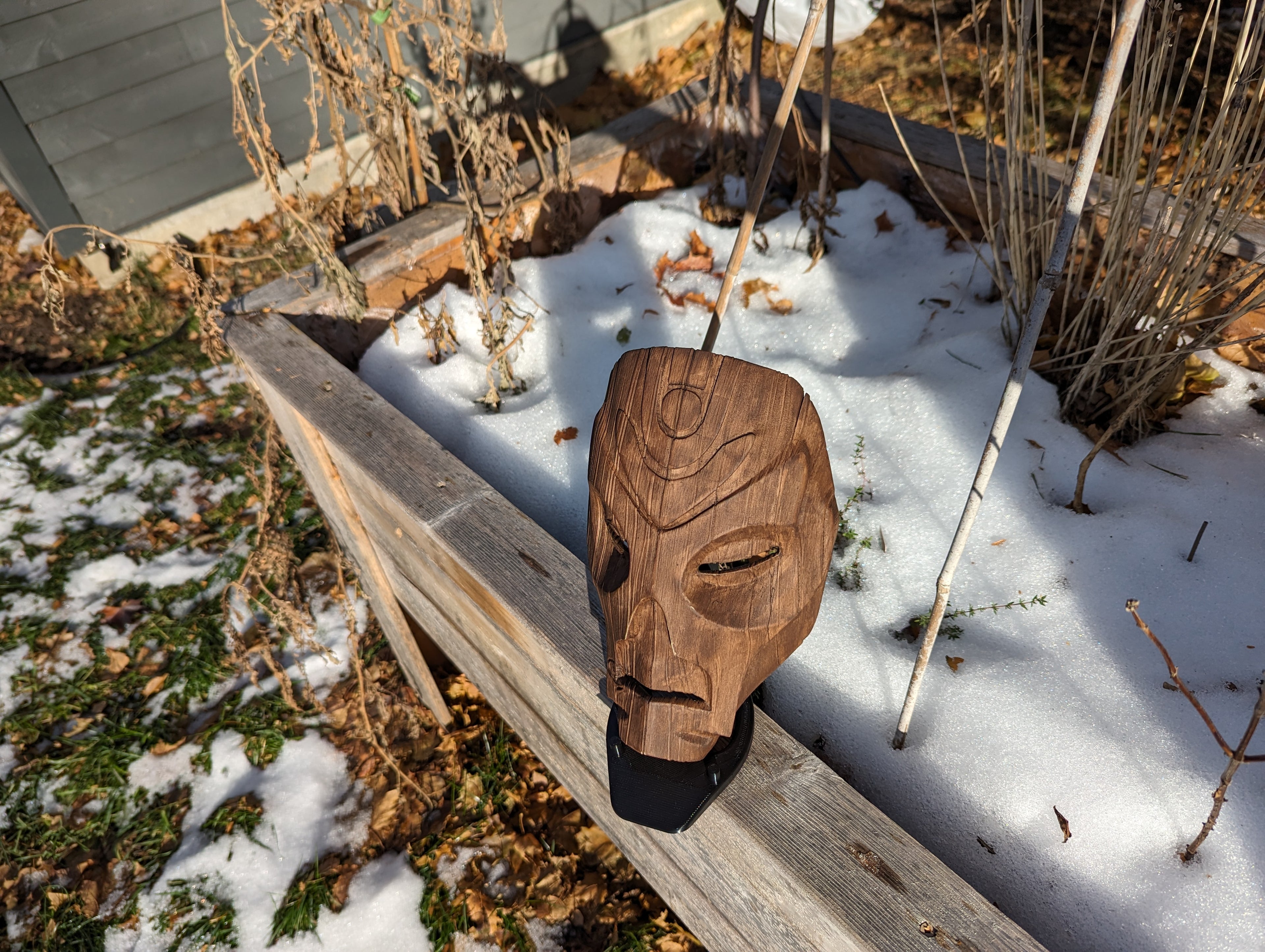 Skyrim Dragon Priest Wooden Mask