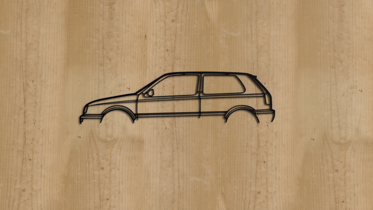 VW Golf Collection 2D Wall Art