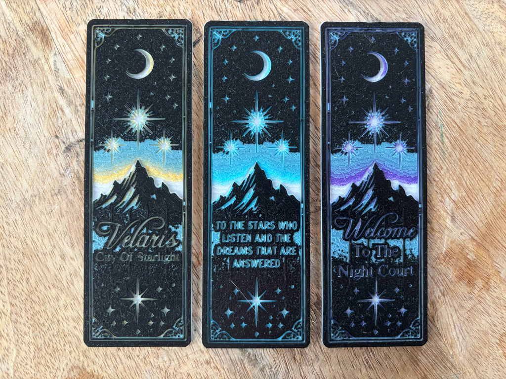 ACOTAR Night Court Bookmark Set (HueForge)