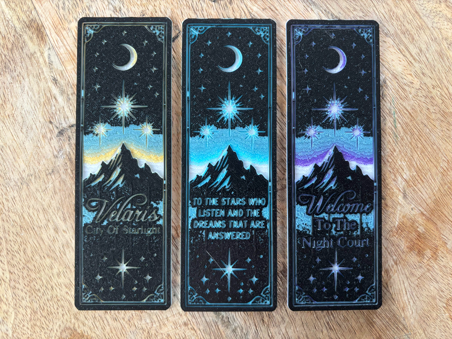 ACOTAR Night Court Bookmark Set (HueForge)
