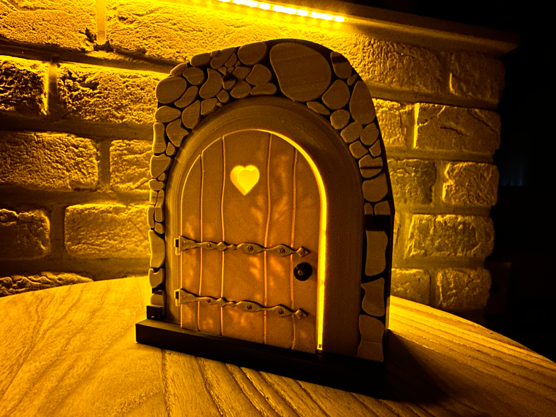 Fairy Door with Steps (optional LED-light)