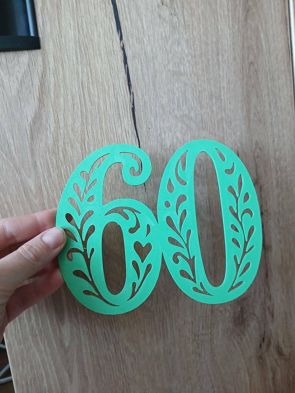 Beautiful ornamental birthday numbers