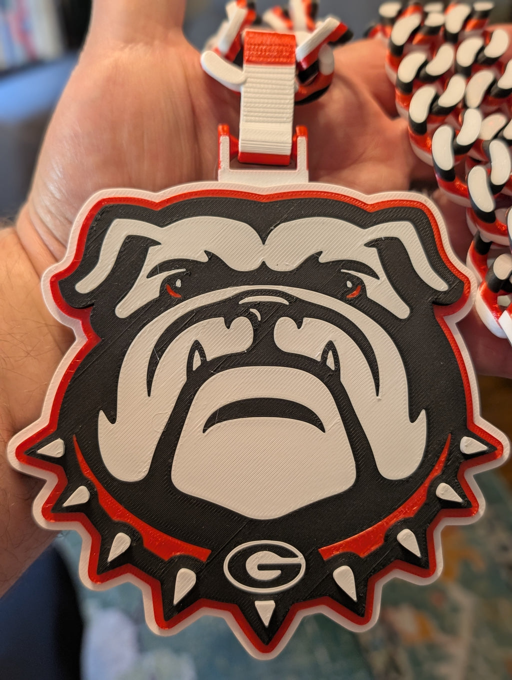 UGA Georgia Bulldogs Hype Chain Print-in-Place