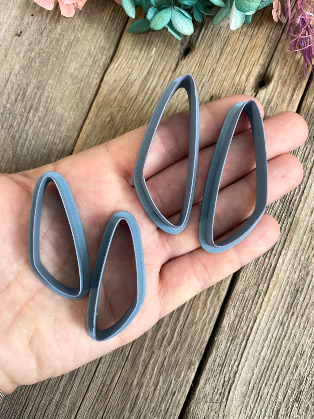Thin Angled Drop Earring Cutters
