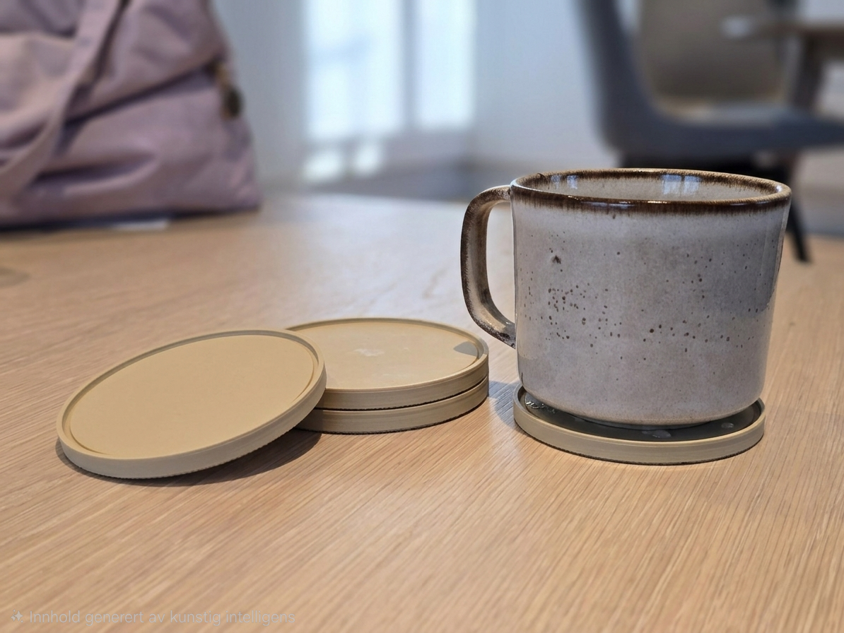 Zen Ring Coaster, Japandi‑style (stackable)