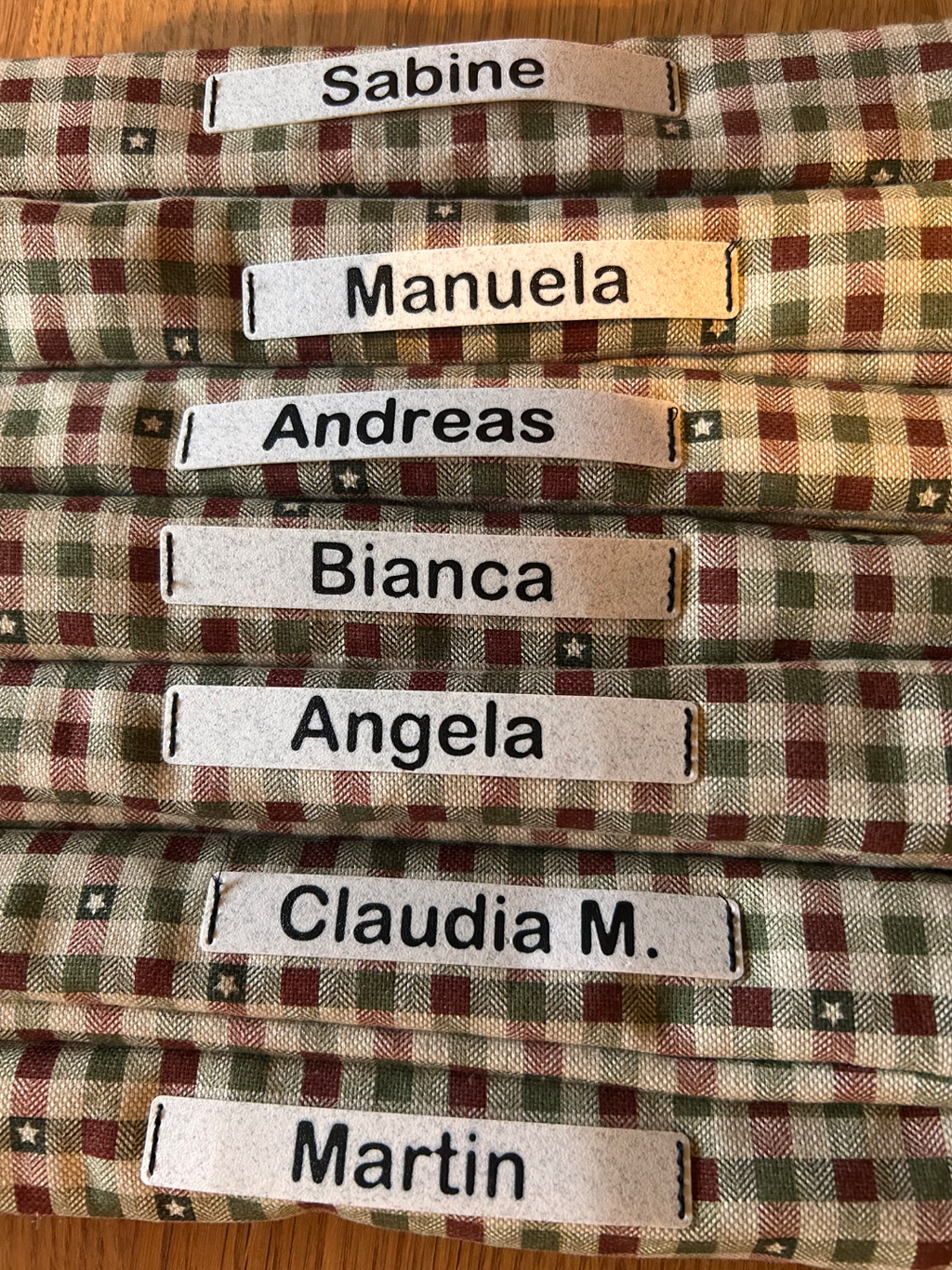 sewable nametag