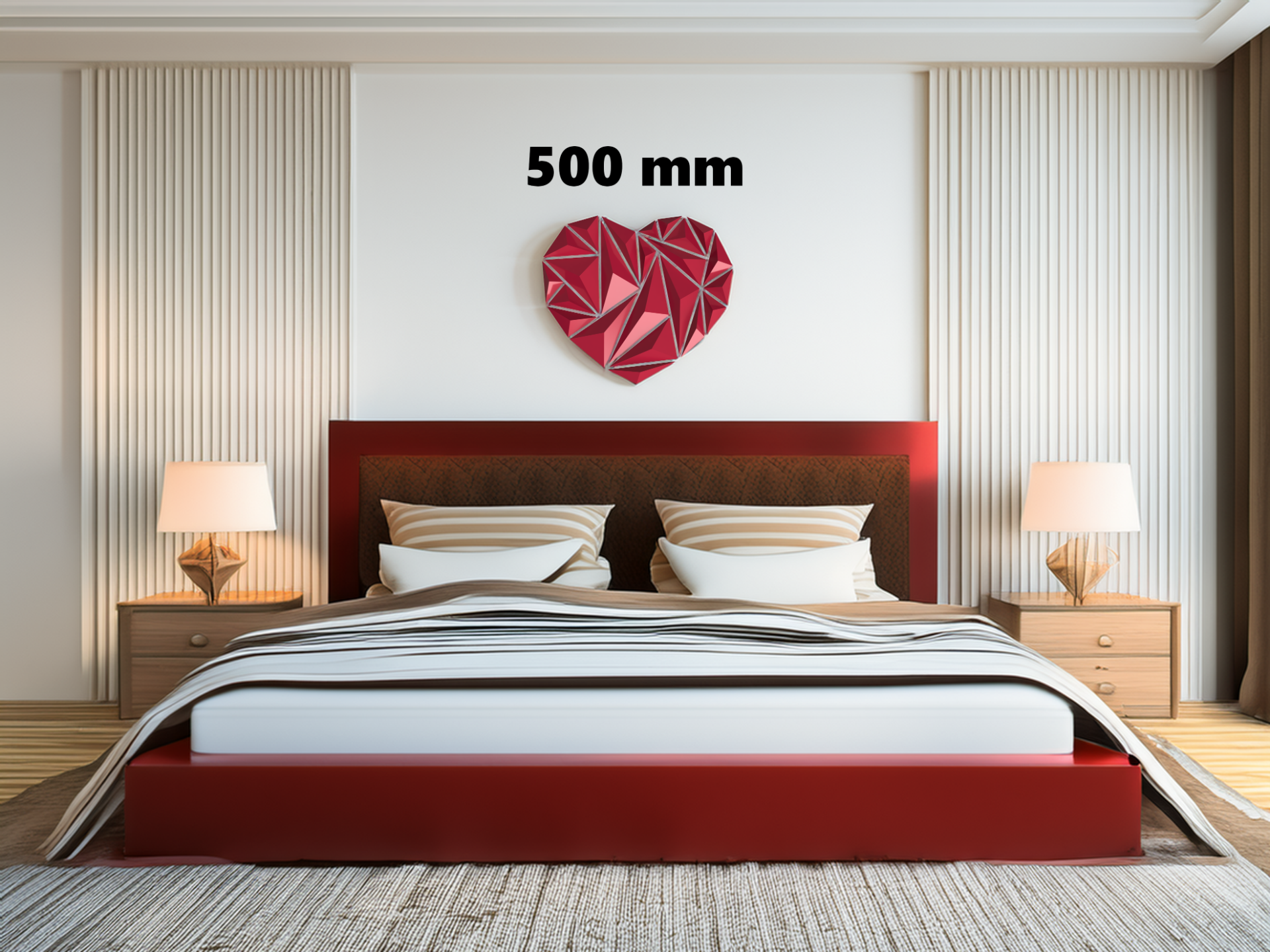 Heart wall art decoration