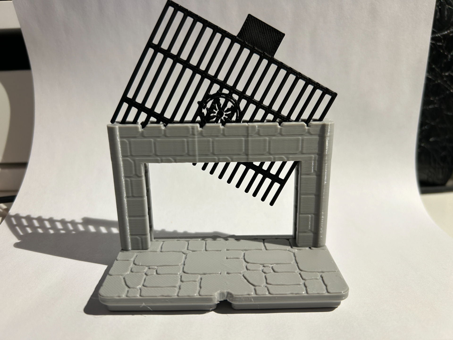 Portcullis 2x1 Section for Gridfinity Dungeon Kit