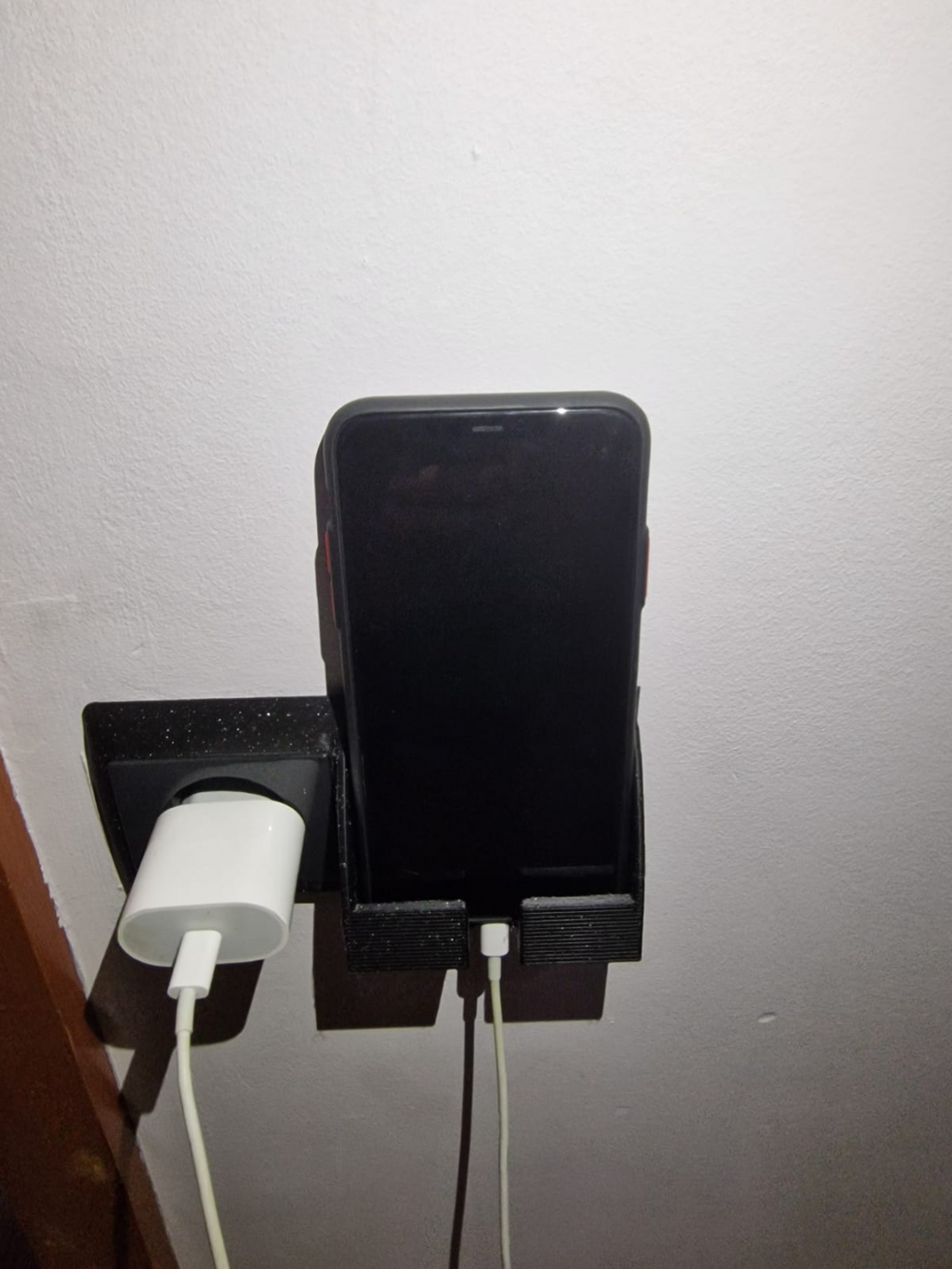 Mirror sockets with mobile phone charging stand