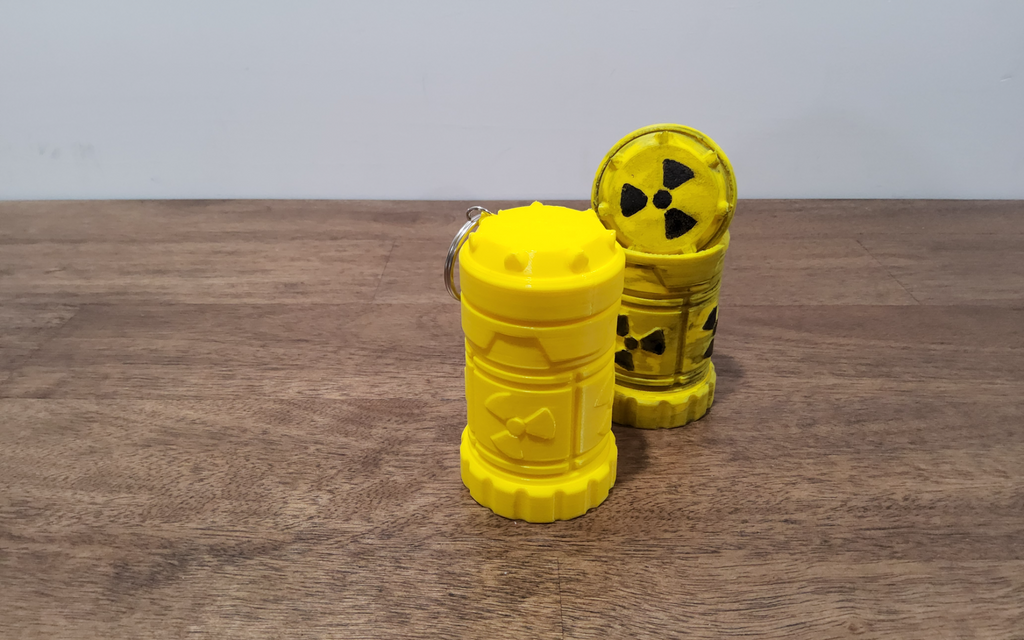 Nuclear pill container Keychain