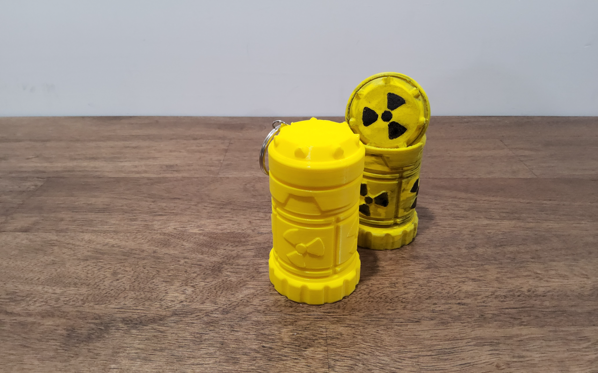 Nuclear pill container Keychain