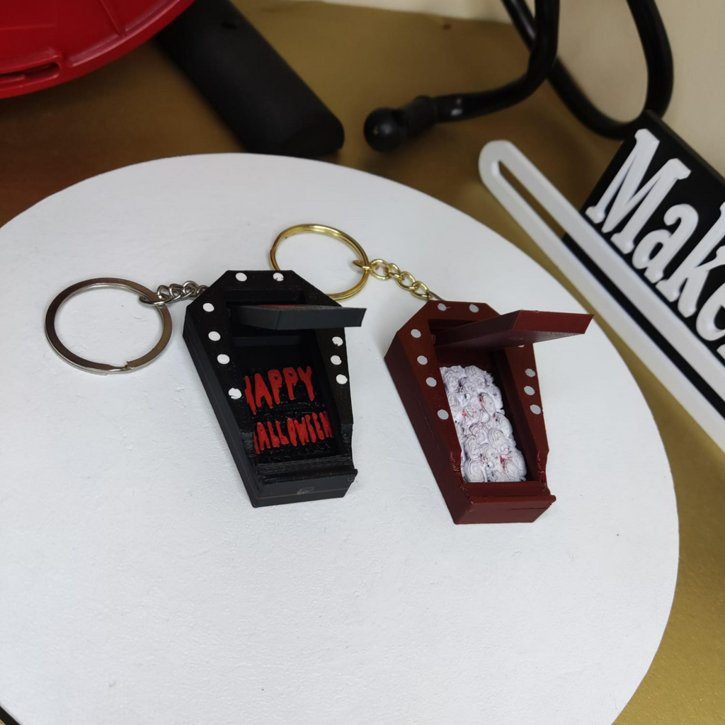 KEYCHAIN PHONE HOLDER COFFIN (LLAVERO ATAUD PORTA CELULAR)