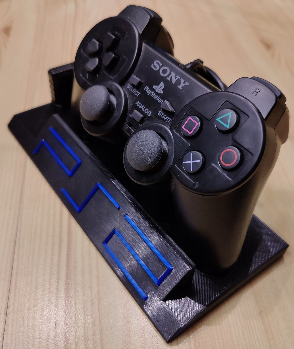 PS2 Controller Stand With Playstation 2 Logo