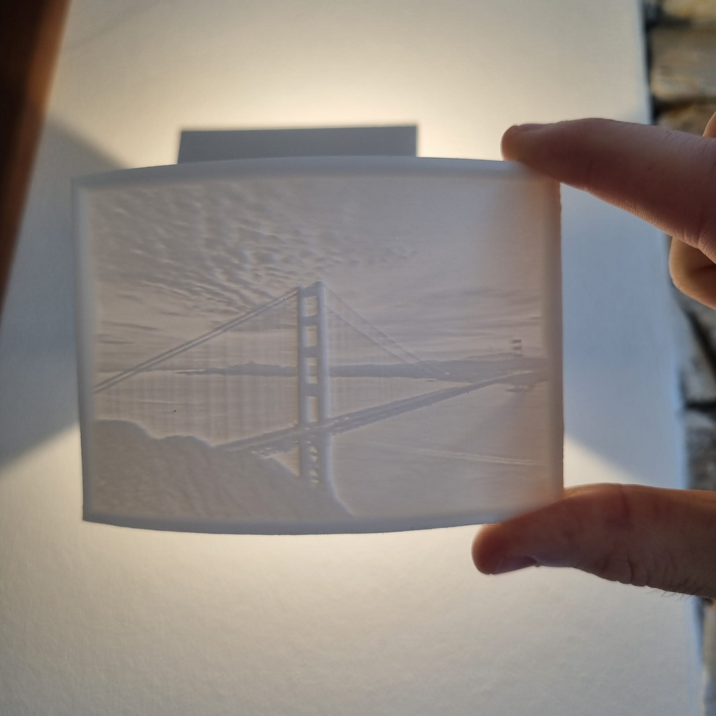Lithophane of Golden Bridge