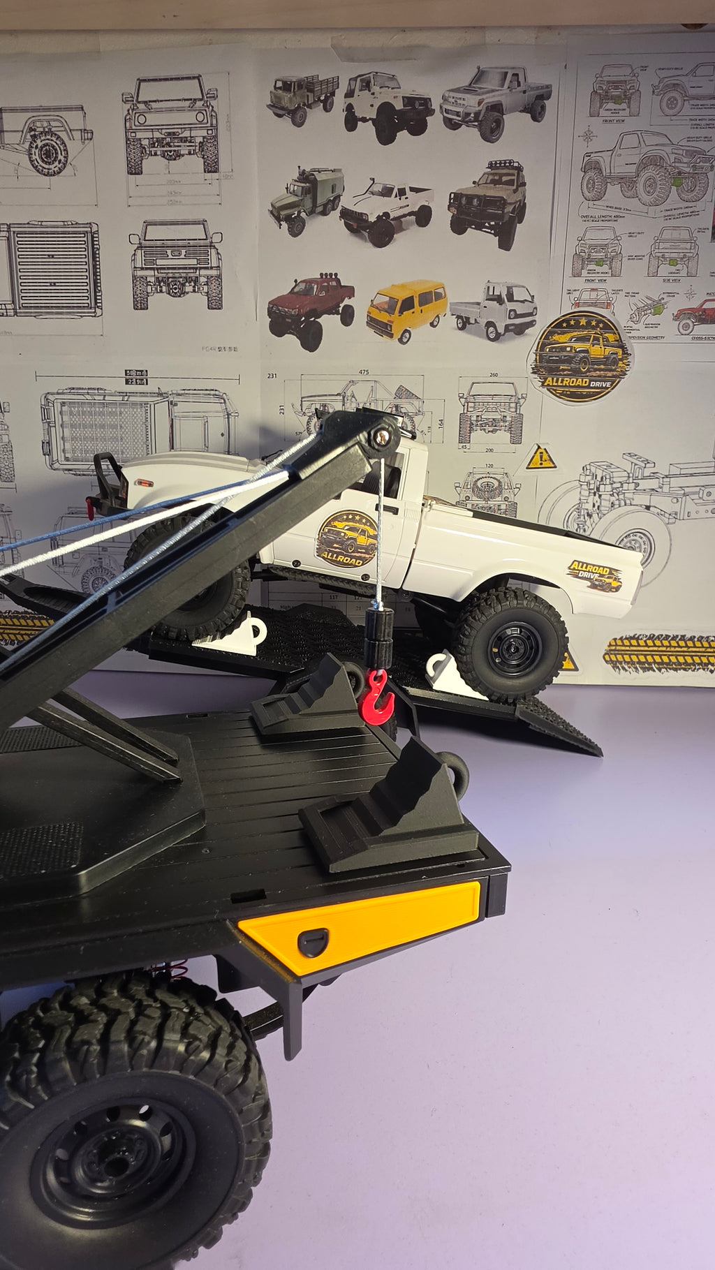 RC Wheel Chocks + Storage Mounts (1:10-1:24)
