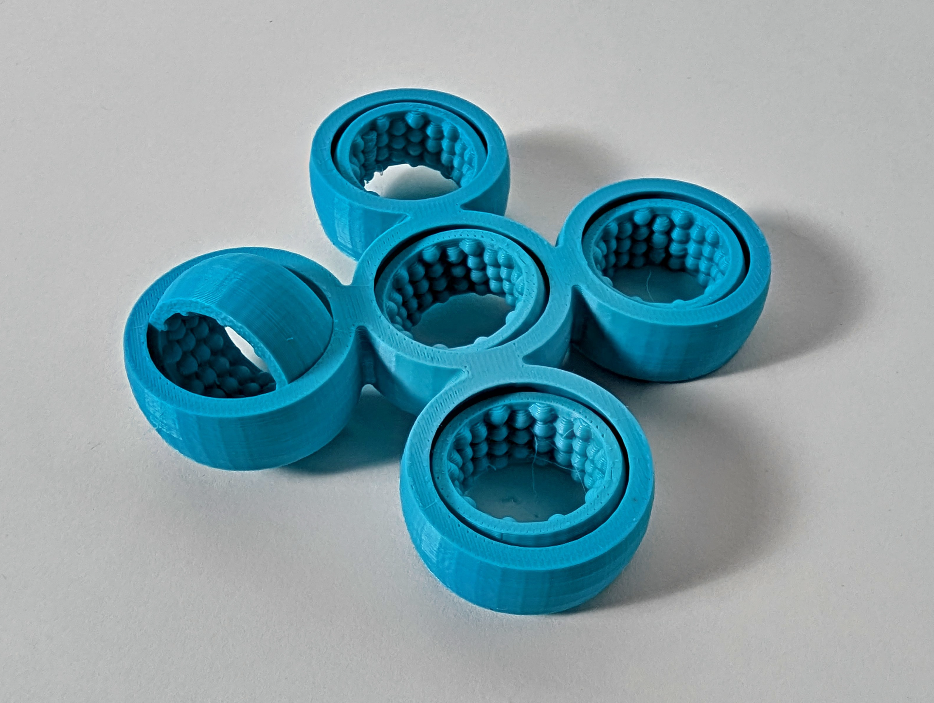Quintuple Spinner Fidget Toy