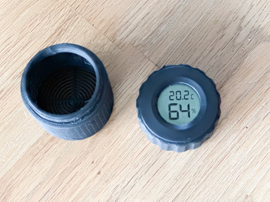 Silica Gel Spool Container + Hygrometer Cap