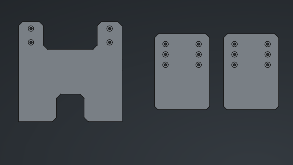 Logitech G29/G920/923 mounting plates