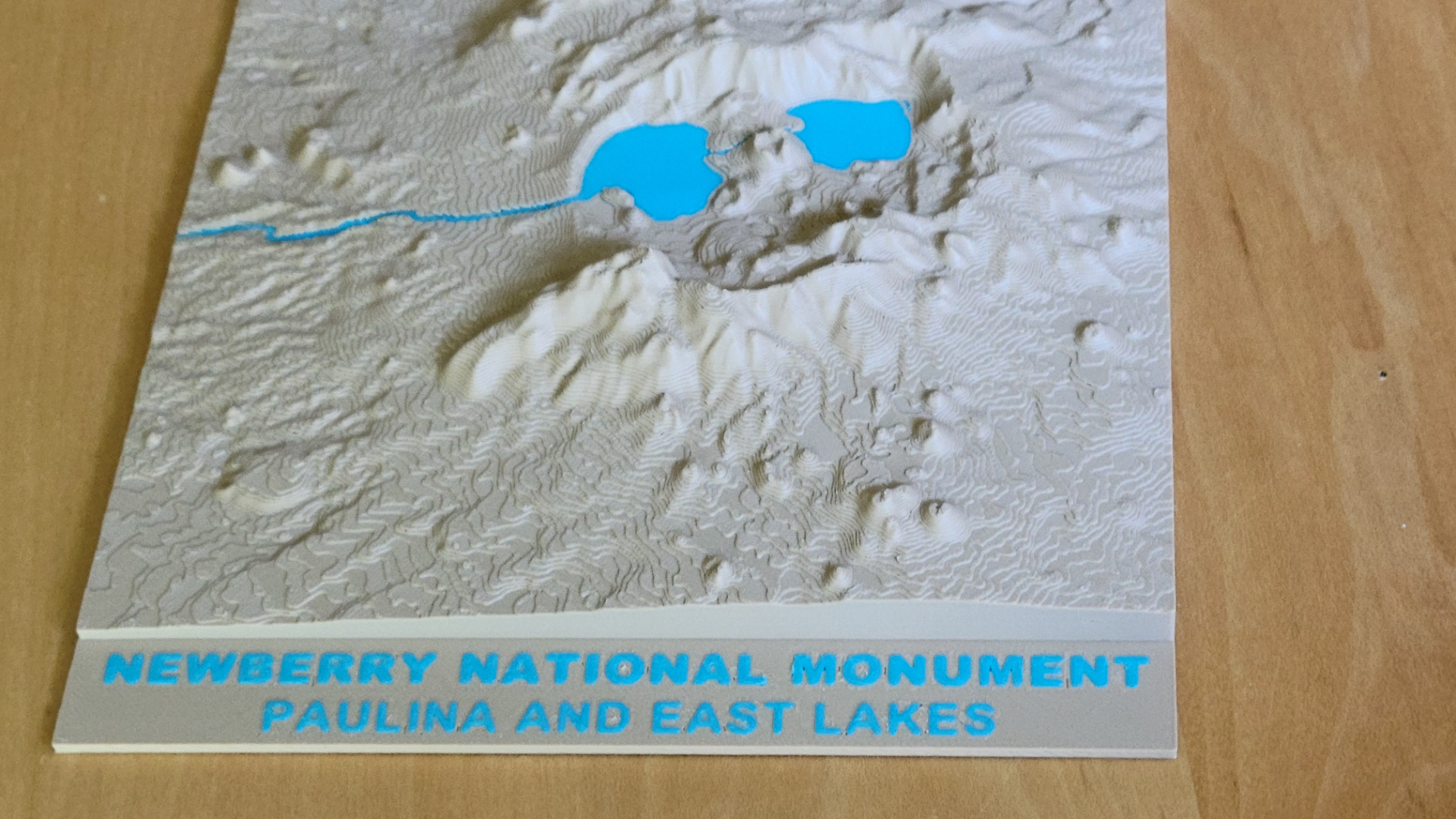 Topo of Newberry National Monument , Oregon USA