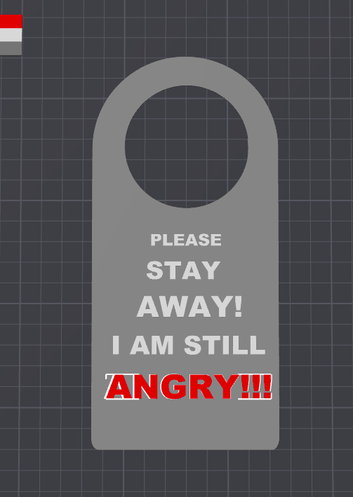 Simple room door hanger （editable）