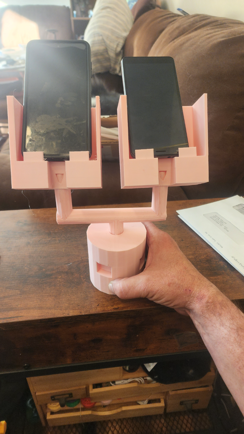 Dual Cup Phone Holder Car