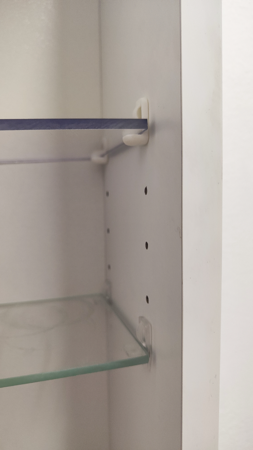 Glass shelf support bracket for furnitures