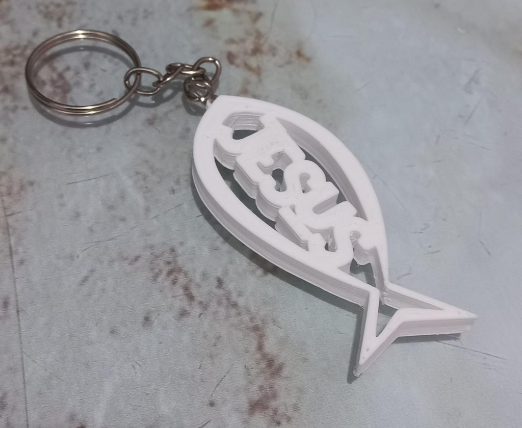 Jesus Fish Keychain