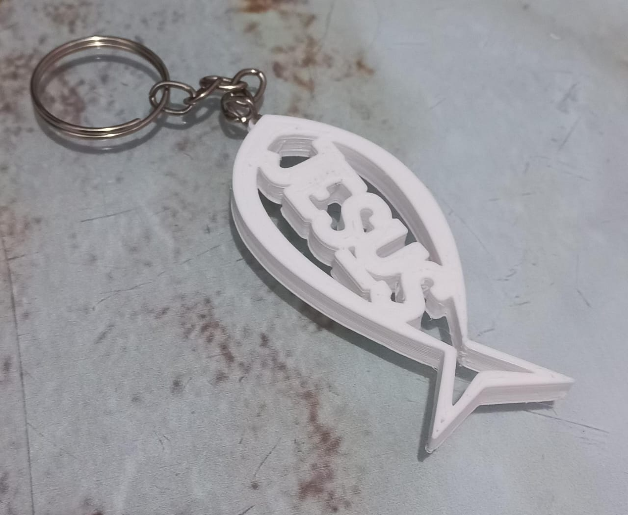 Jesus Fish Keychain
