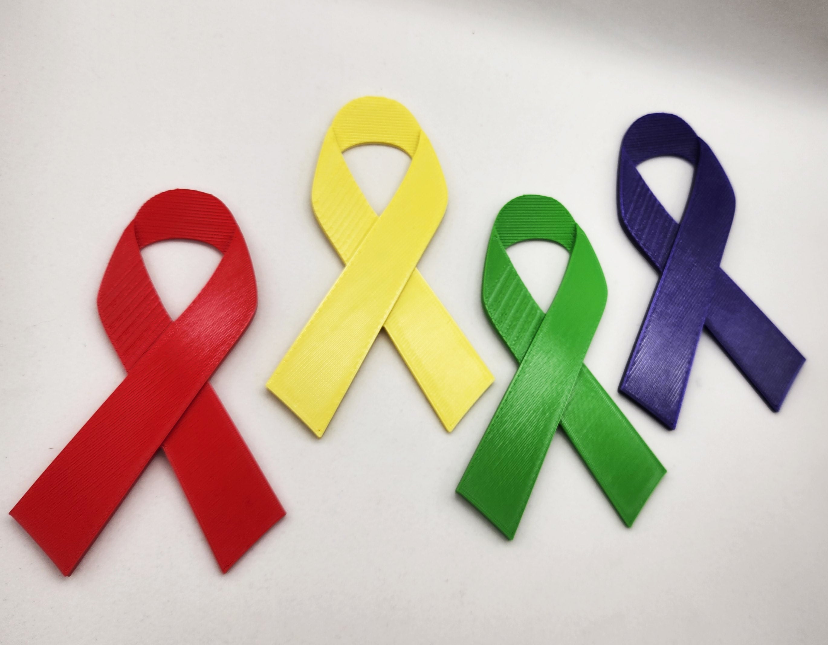 3D Awareness Ribbon Pin