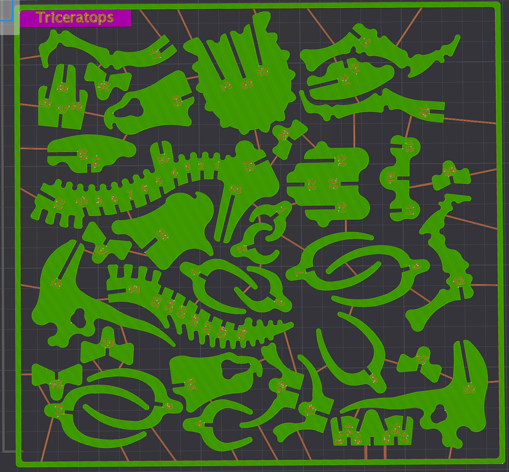Triceratops Dinosaur Kit Card - DinoCards-CC BY-SA