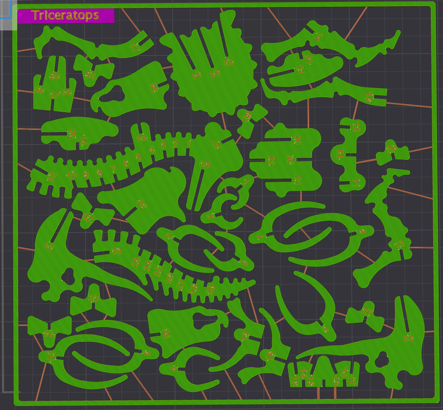 Triceratops Dinosaur Kit Card - DinoCards-CC BY-SA