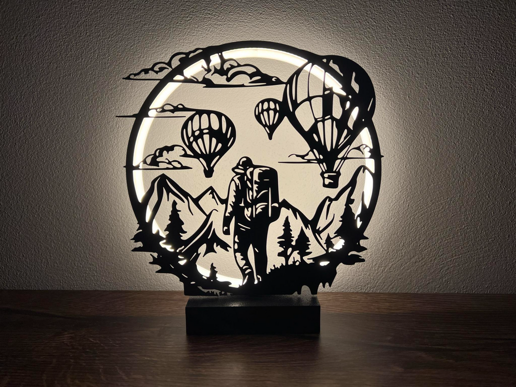 Led Ring Lamp with replacement panels