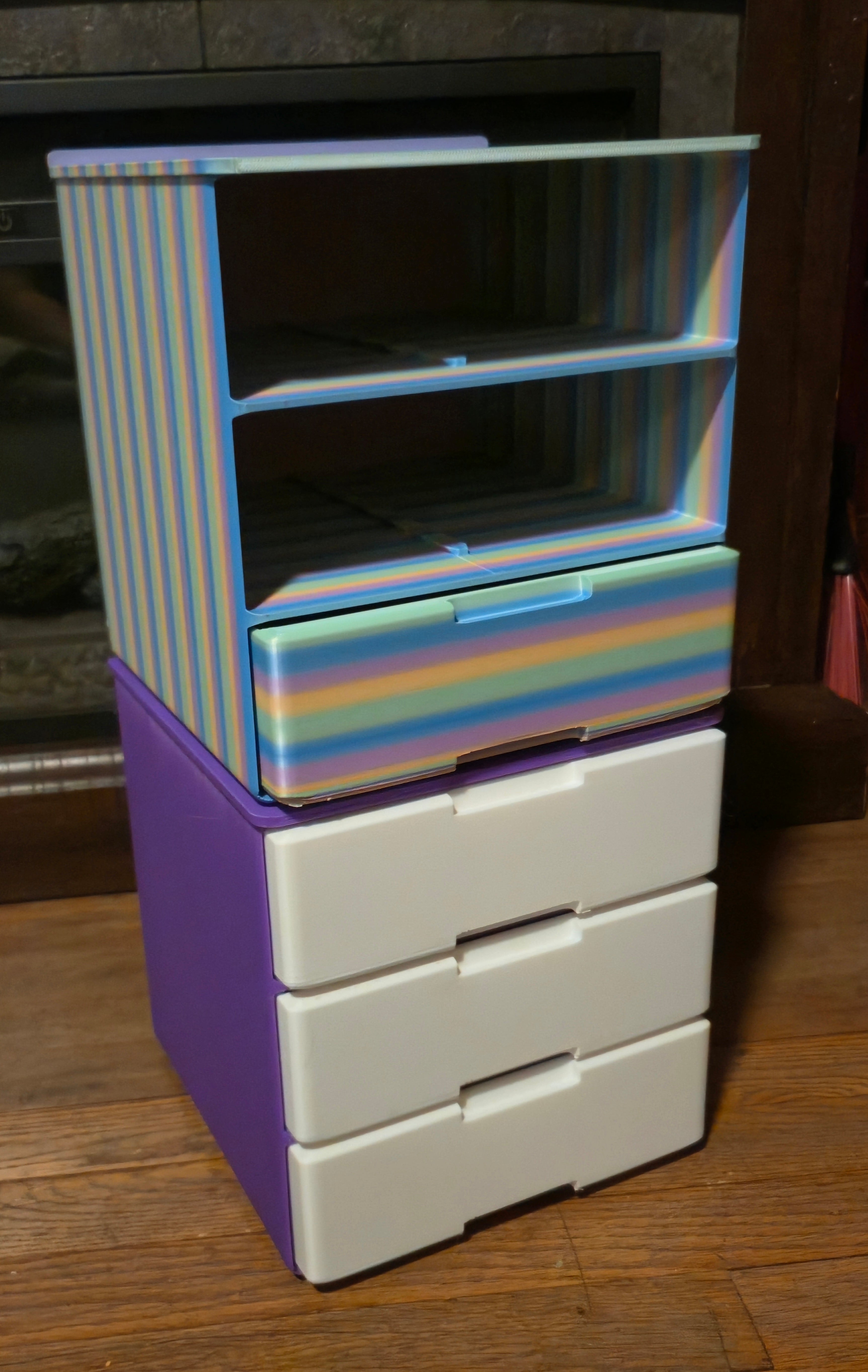 XL Stackable Drawer System with 5x5 Gridfinity