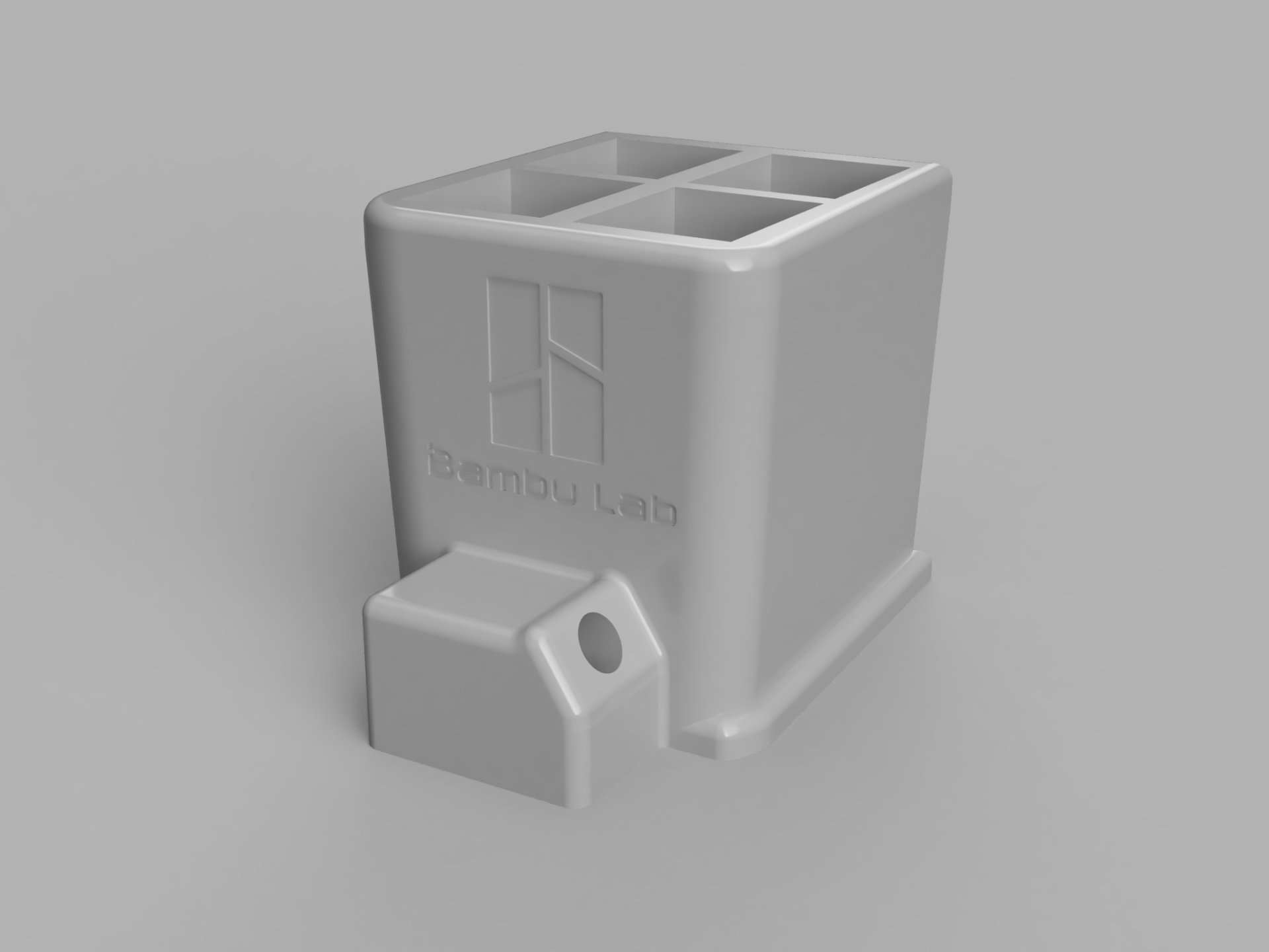 Precision Nozzle Container with Stylus upgrade for the Bambulab A1mini