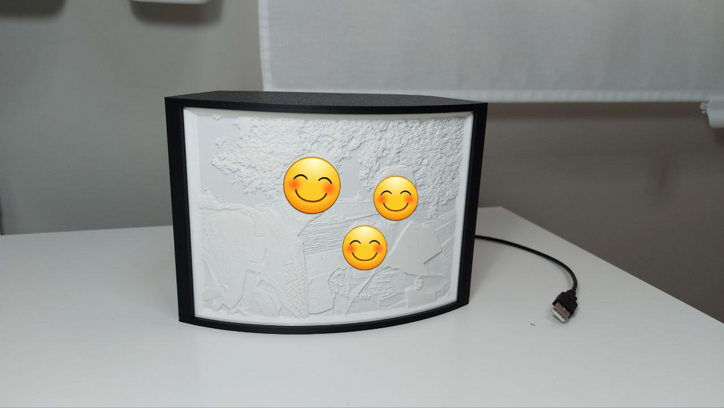 lito box, litophane lamp