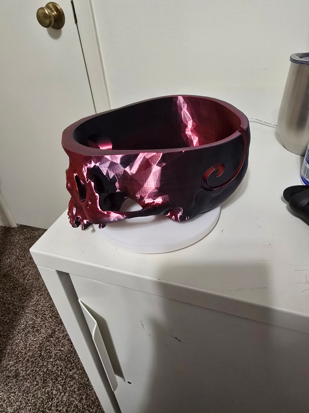 Skull yarn bowl