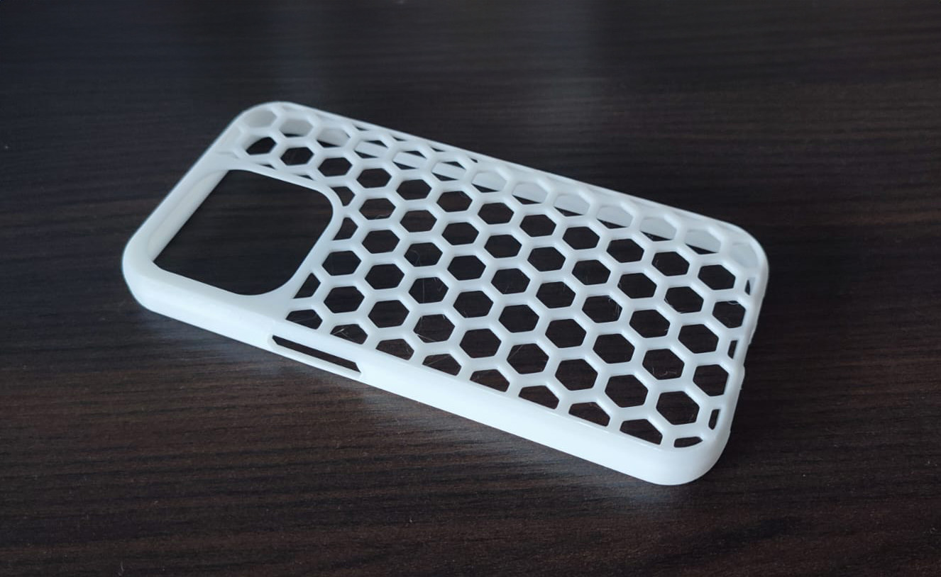 Iphone 15 PRO - Cover Hexagon design