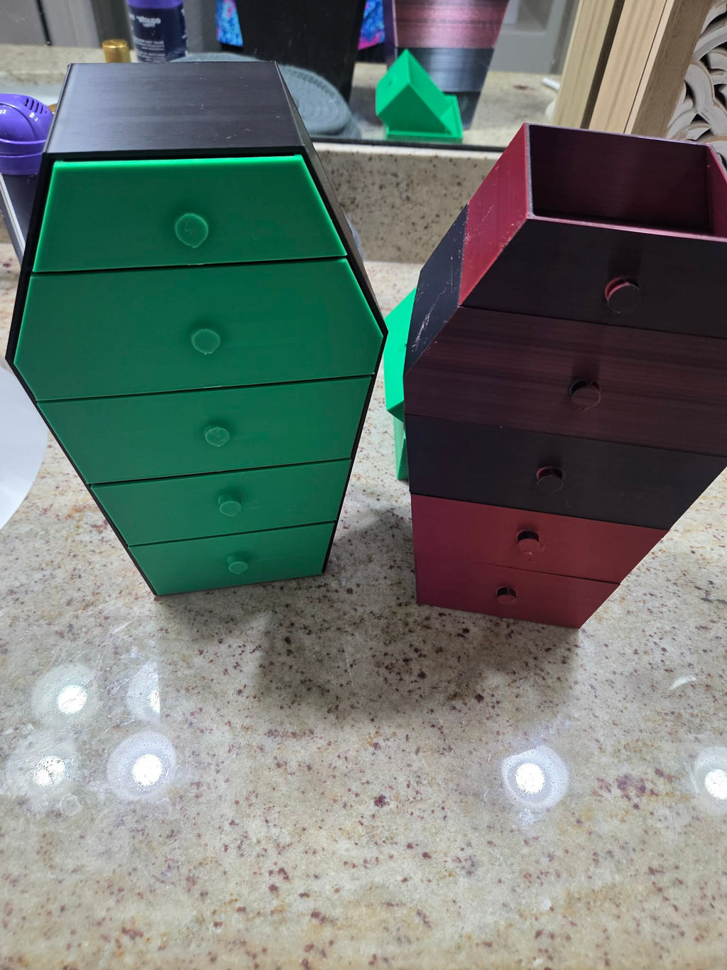 Vampire Coffin Shaped Jewelry Box/organizer