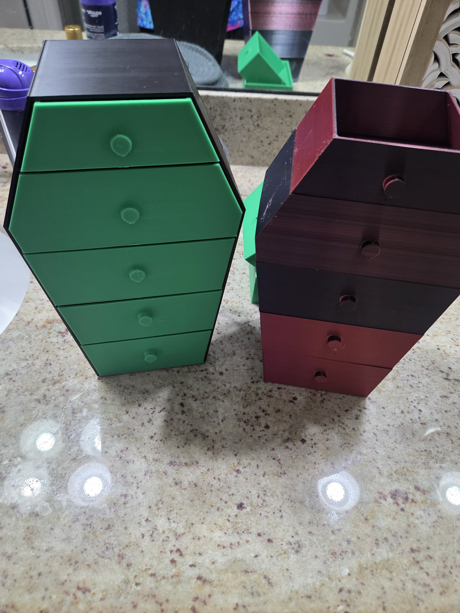 Vampire Coffin Shaped Jewelry Box/organizer